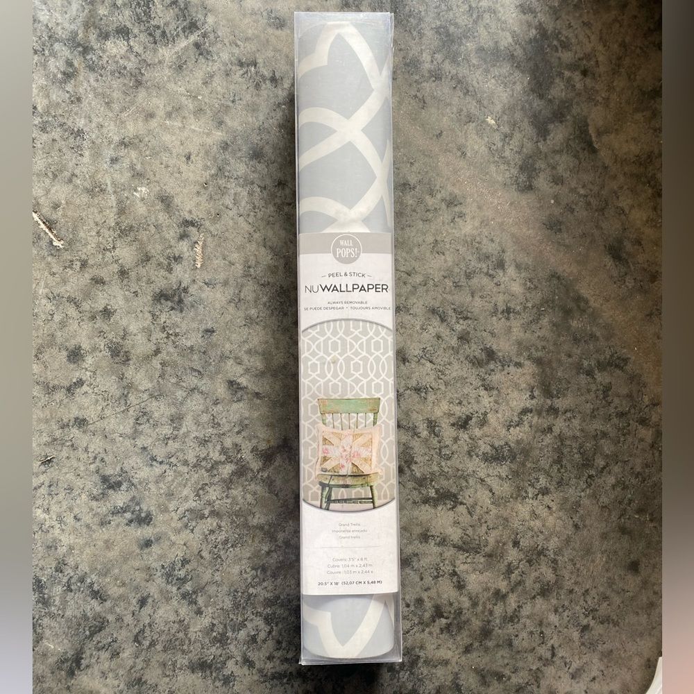NIB Wall Pops! Nu Wallpaper Style Gran Trellis